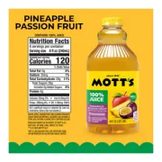 MOTTS PINEAPPLE PASSION FRUIT JUICE 64OZ