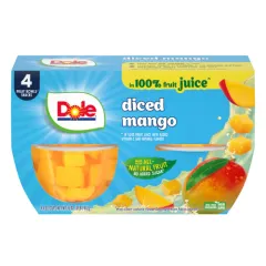 DOLE MANGO FRUIT CUP 4PK*4OZ