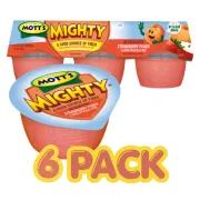 MOTTS MIGHTY STRAWBERRY PEACH APPLESAUCE 6 PACK 3.9 OZ\x0a