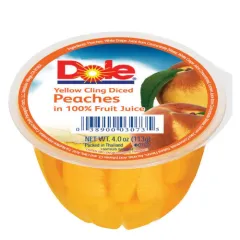 DOLE PEACH FRUIT CUP 4PK*4OZ